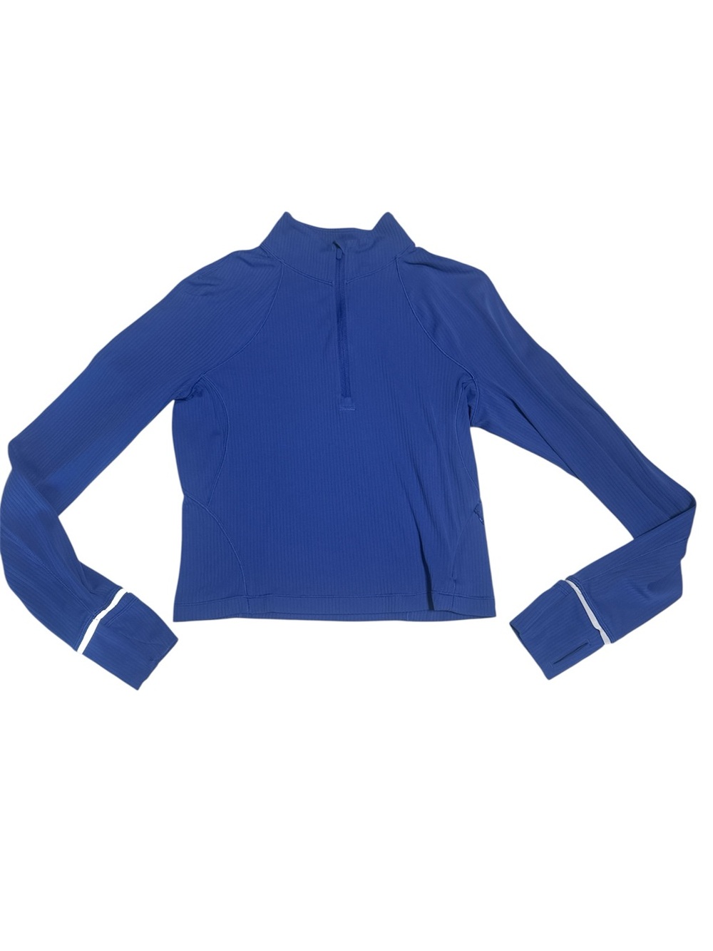 Lululemon It’s Rulu Run Ribbed Cropped Half Zip Psychic Size 8 - Picture 9 of 12